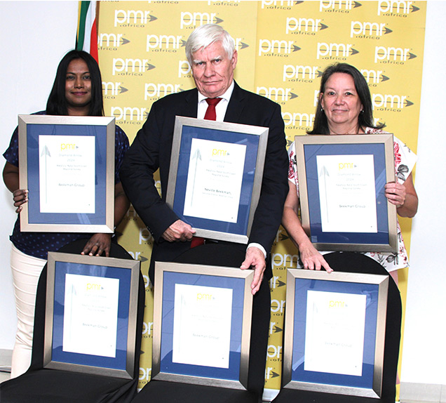 The Beekman Group accepts six awards from PMR.africa